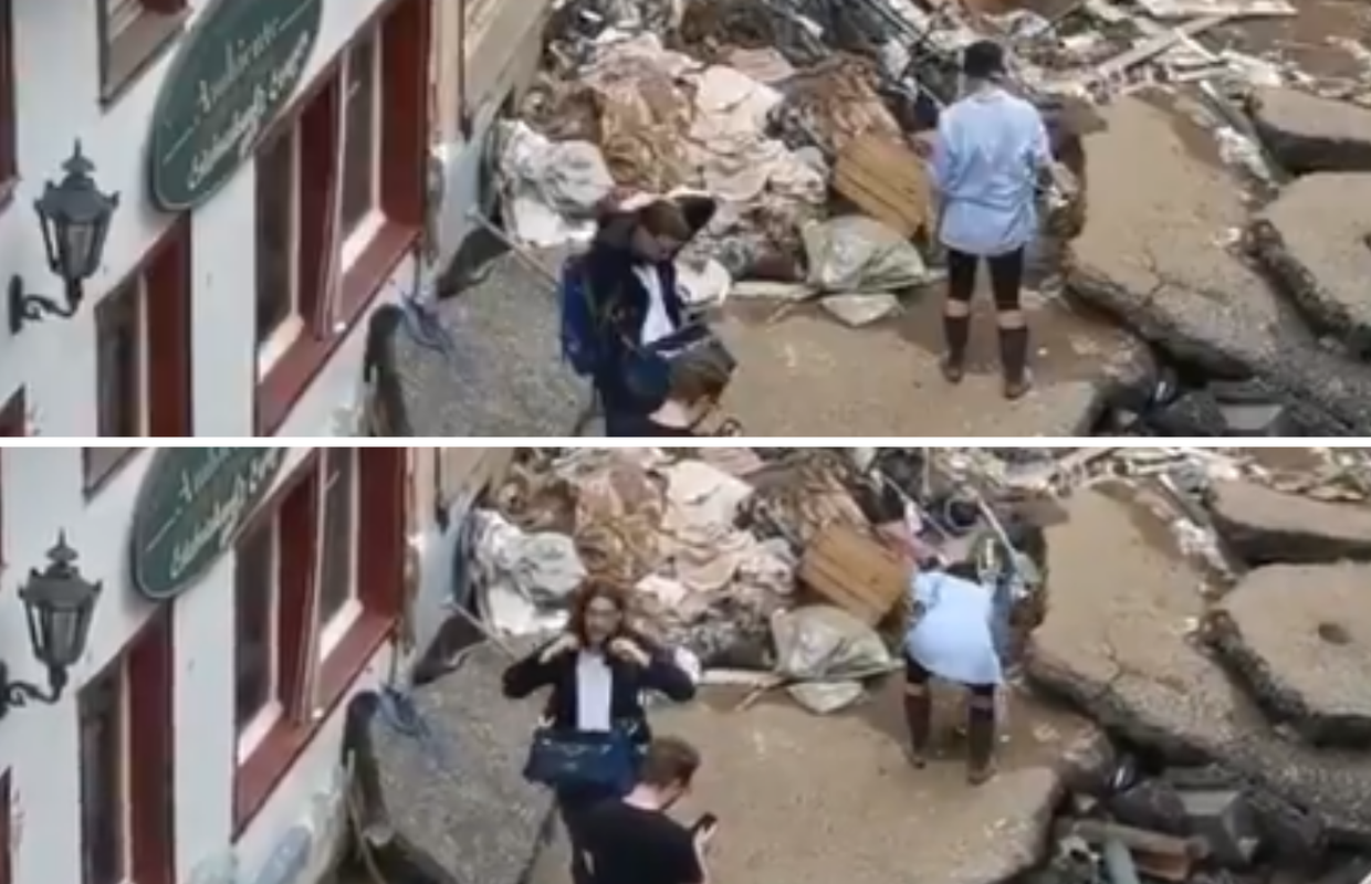 Njemačka novinarka uvaljala se u blato pa lagala da je pomogla u čišćenju ulica nakon poplave