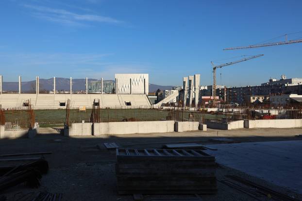 Zagreb: Napreduju radovi na izgradnji stadiona u Kranj&ccaron;evi&cacute;evoj