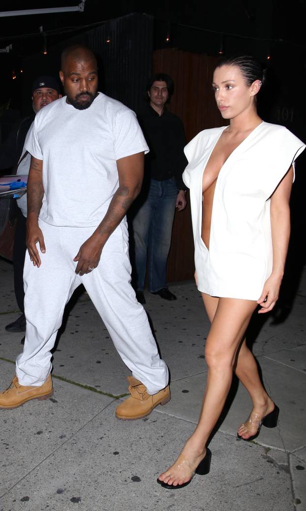 Kanye West & wife Bianca Censori leaving Ty Dolla $ign birthday party in WeHo