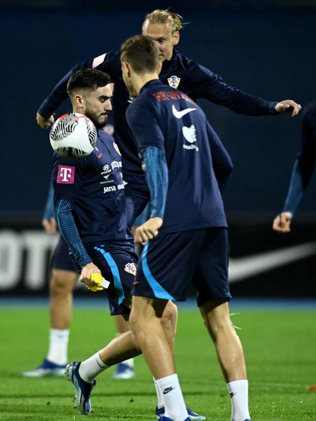 Zagreb: Trening nogometne reprezentacije prije utakmice protiv Latvije