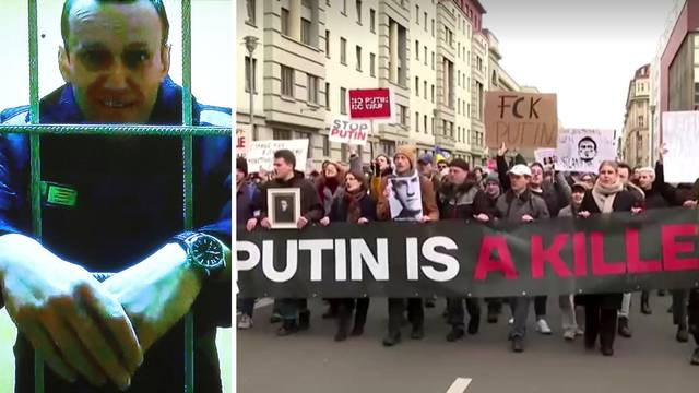 VIDEO 'Putin je ubojica. Ubio je Alekseja': Stotine na ulicama Berlina odale počast Navaljnom