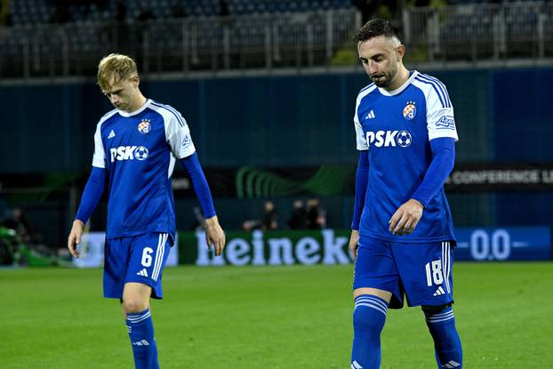 Zagreb: Tuga igrača GNK Dinamo nakon izgubljene utakmice protiv FC Viktoria Plzen