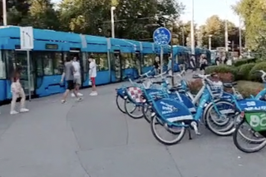 Zastoj tramvaja u Zagrebu