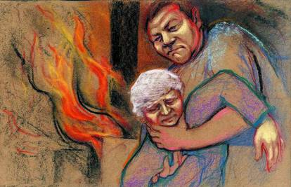 U plamenu na katu ostala je zarobljena baka Josipa