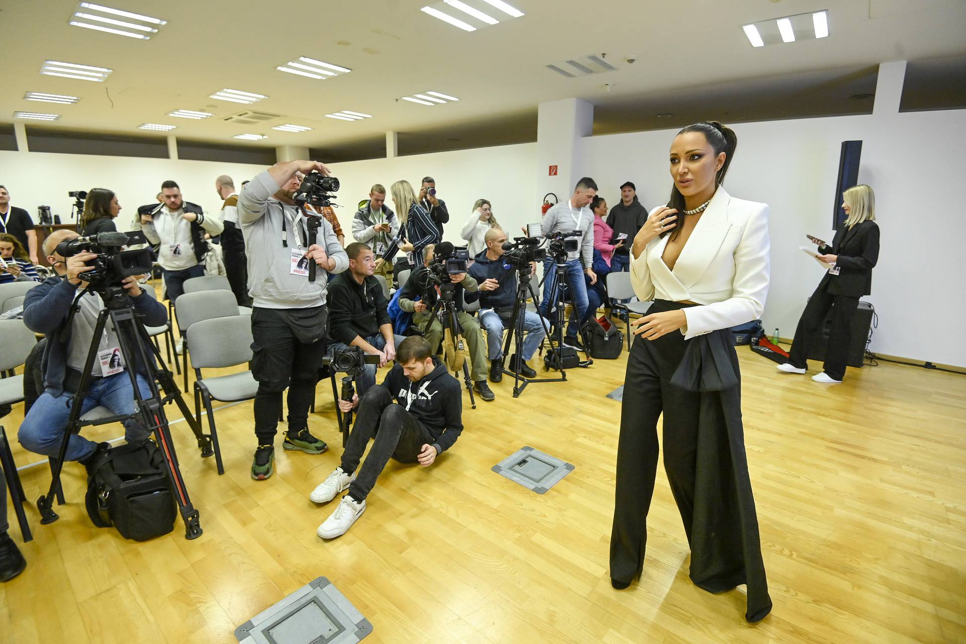 Zagreb: Press konferencija Aleksandre Prijović nakon koncerta