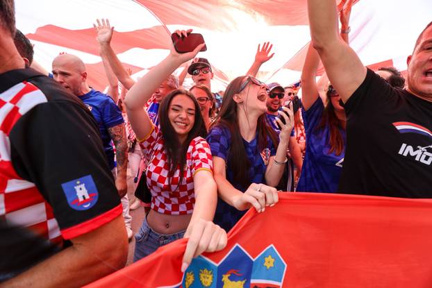 SP 2026 Toronto: Veliki hrvatski korteo prema Toronto stadionu sa 100-metarskom zastavom