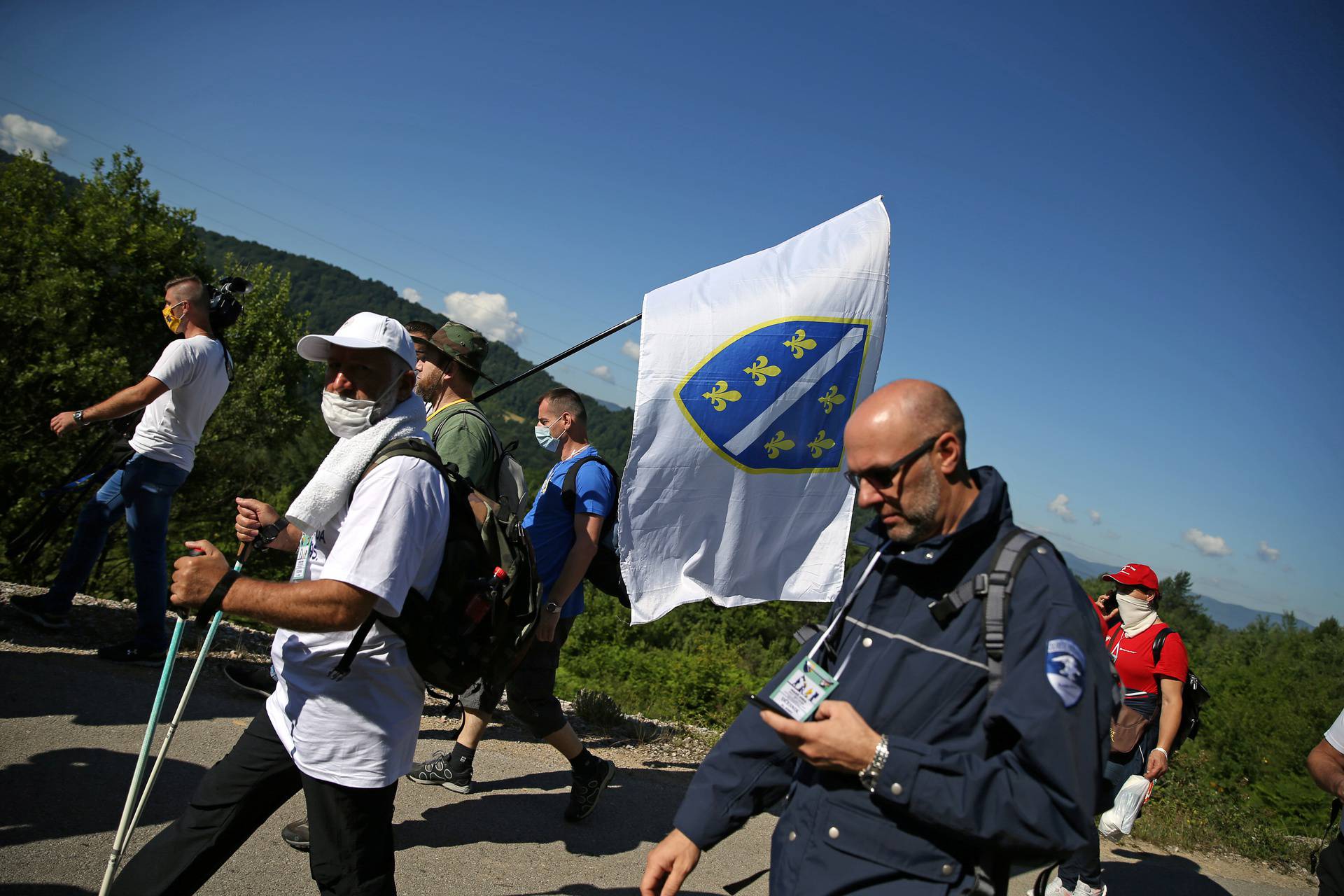 March commemorating the 25th anniversary of the Srebrenica massacre