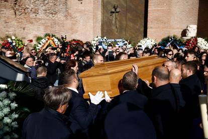 Funeral for former AC Milan and Bologna manager Sinisa Mihajlovic in Rome