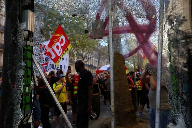Nationwide strike and anti-government protests called by French unions in France