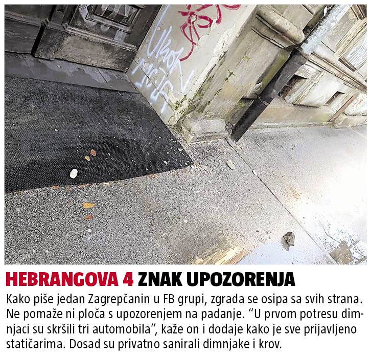 Zagreb i dalje u okovima skela i zaštitnih ograda: 'Kod nas još traje potres, pao je dio fasade'