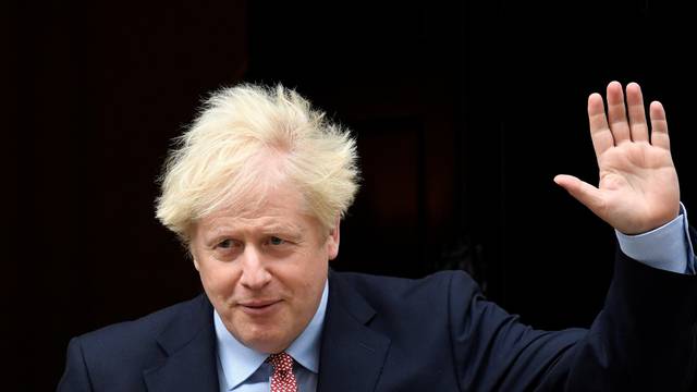 Britain's Prime Minister Boris Johnson leaves Downing Street