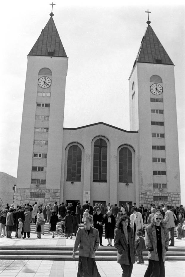 Međugorje - jedno od najpoznatijih katoličkih hodočasničkih odredišta, 27.1.1991.