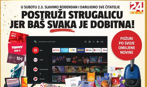 U subotu uz 24sata darujemo strugalice: Svaka je dobitna!