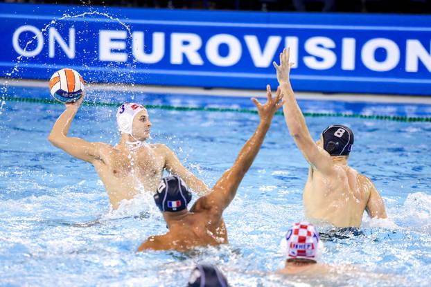 Dubrovnik: Susret Hrvatske i Francuske na Europskom prvenstvu u vaterpolu