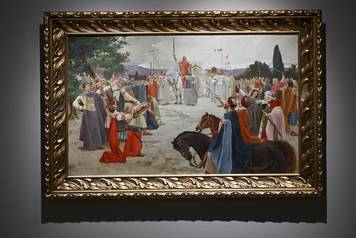 Zagreb: 1100 izlozba Hrvatskog Kraljevstva  u Klovicevim dvorima