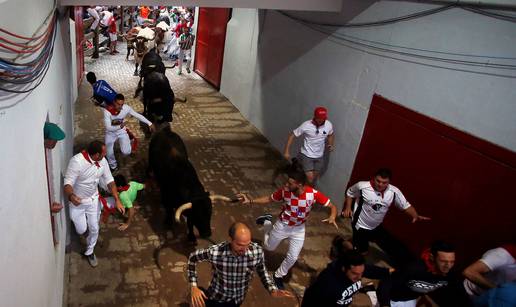 Kad bikovi navale: Jedan od trkača bježao u dresu Hrvatske