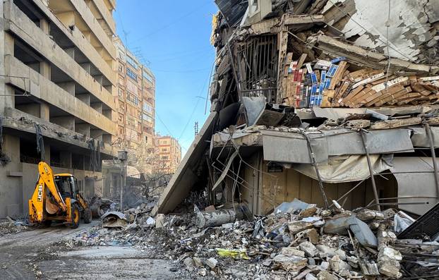 Aftermath of strikes on Beirut's southern suburbs