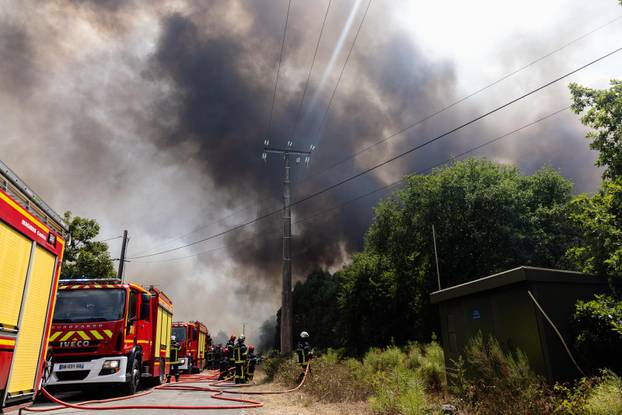 Wildfires rage in southern France