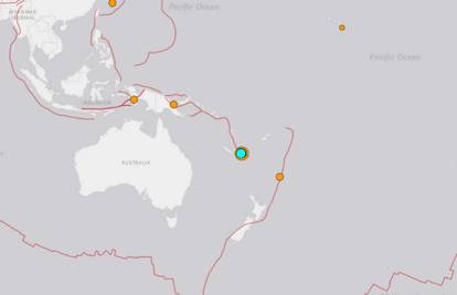 Nova Kaledonija: USGS izdao pa povukao upozorenje za cunami