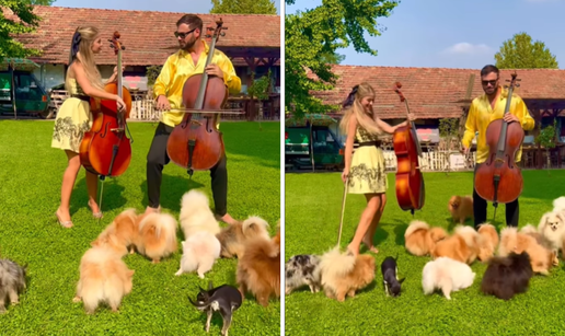 Stjepan Hauser objavio video s lijepom plavušom: Zasvirali su uz pse, a on je ponovno bos...