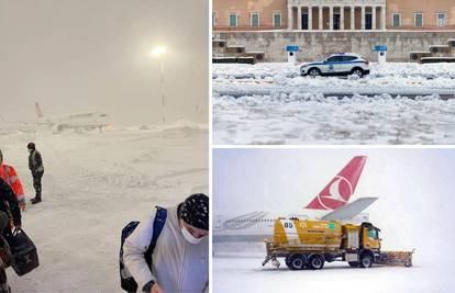 Snježni kaos u Istanbulu i Ateni: Tijekom noći izvlačili stotine ljudi zatočenih u autima na cesti