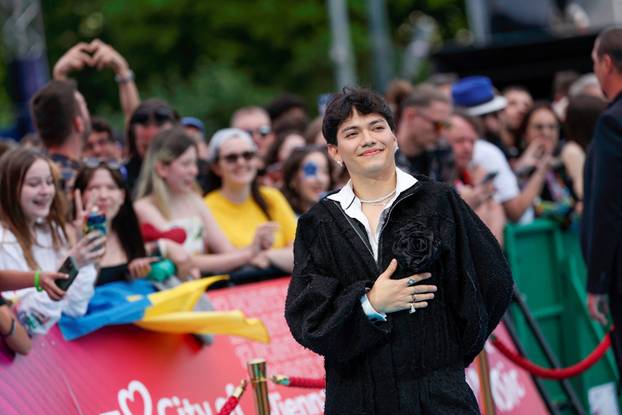 Eurovision Song Contest's 'Turquoise Carpet' event in Vienna