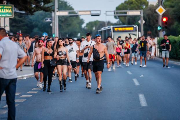 Split: Gužva za vrijeme dolaska posjetitelja na Ultru 