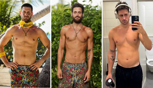 FOTO Pogledajte kako se tijelo Luciana Plazibata mijenjalo - prije, tijekom i nakon Survivora