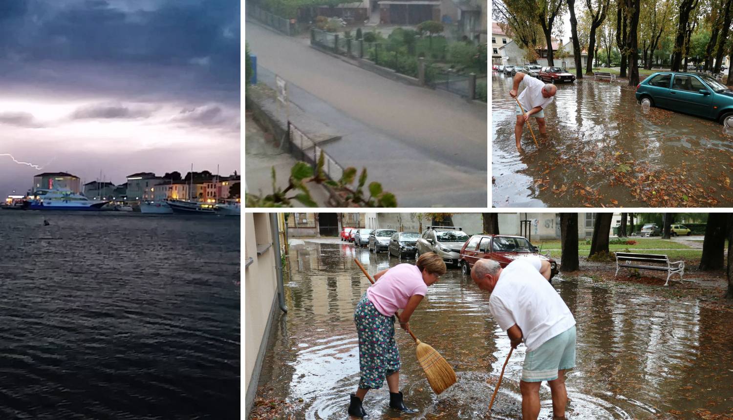 Vjetar u Istri jačine 106 km/h, poplave u Zagrebu i Karlovcu