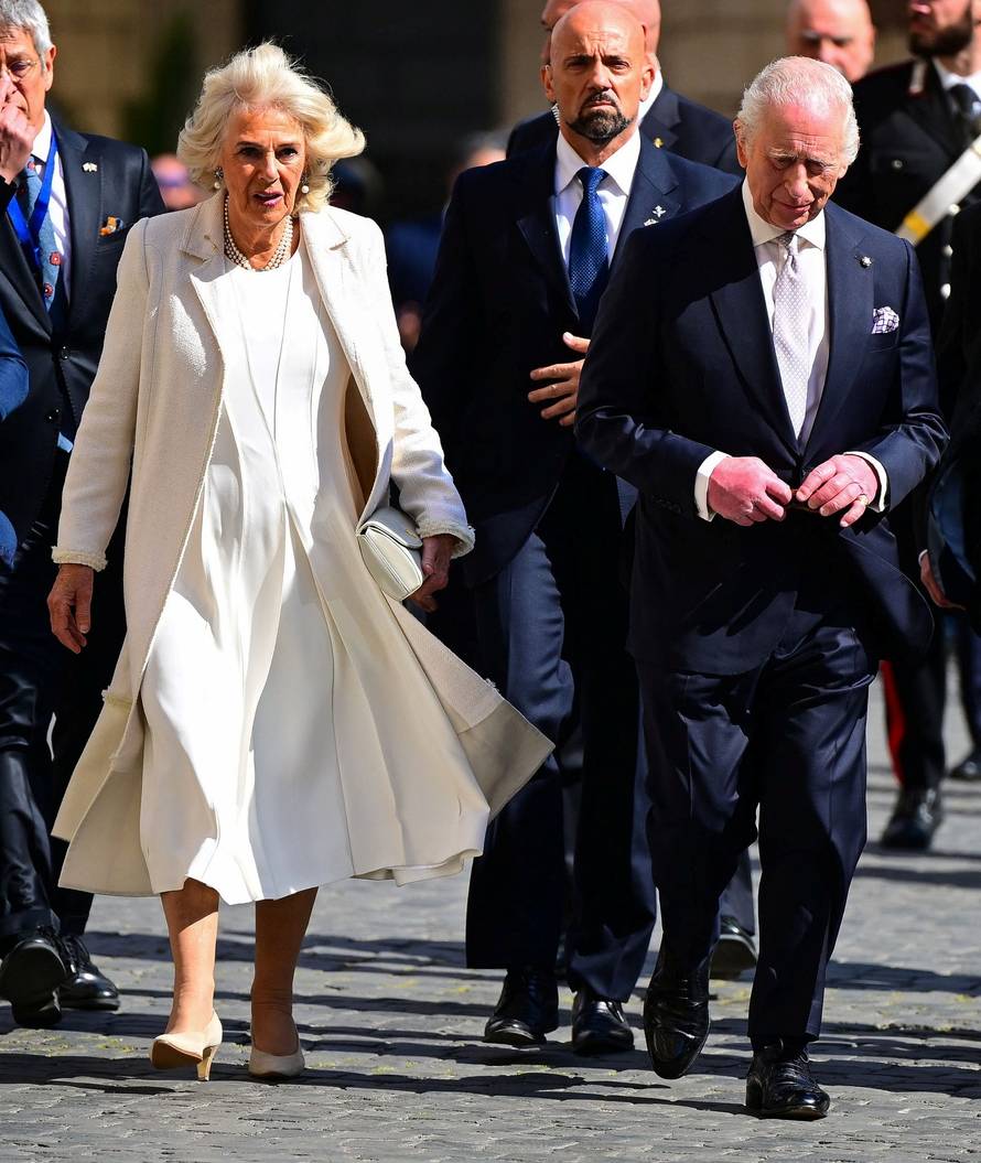 Britain's King Charles and Queen Camilla visit Italy