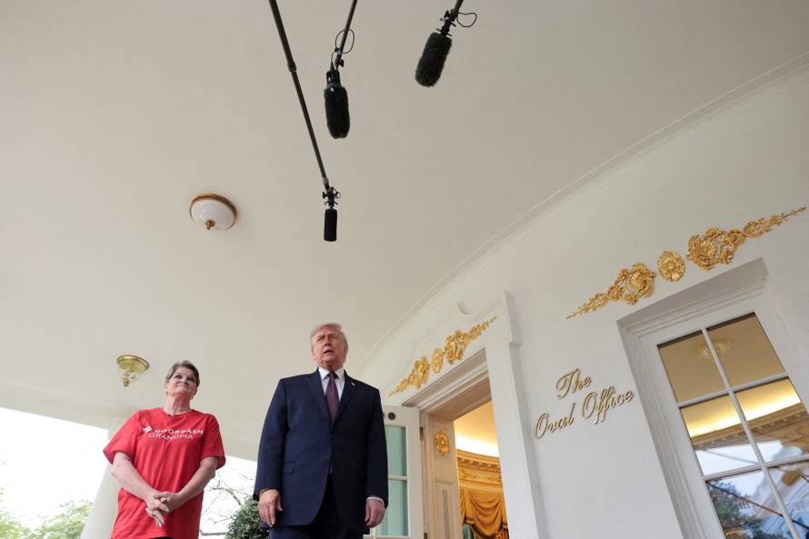 U.S. President Donald Trump in the Oval Office at the White House