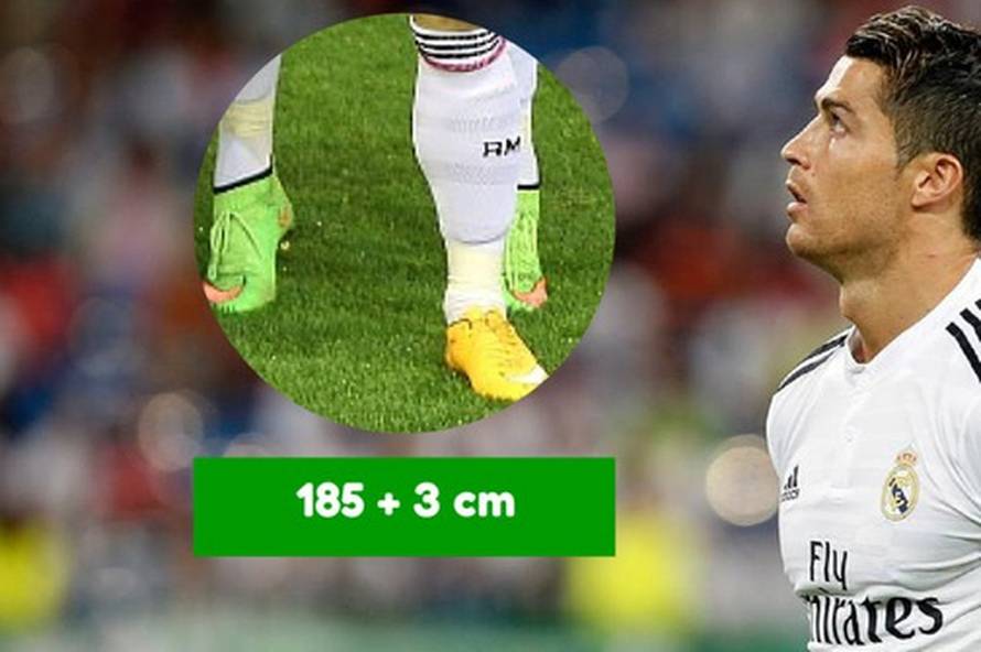 Ronaldo i u natikačama stoji na prstima kako bi izgledao viši...