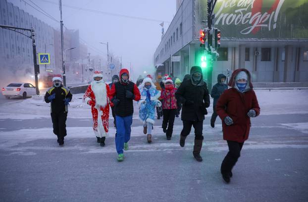 New Year's Eve race in Russia's Yakutsk
