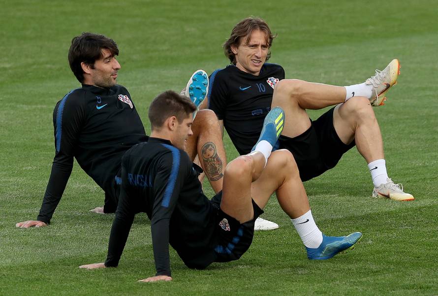 Moskva: Trening hrvatske nogometne reprezentacije