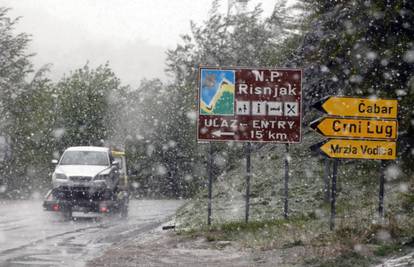 U Gorskom kotaru pao snijeg po drugi put u samo četiri dana