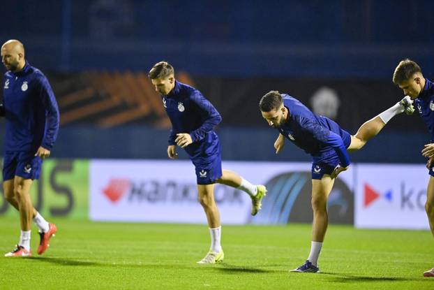 Zagreb: Trening GNK Dinamo uoči utakmice protiv Fenerbahce F.K.