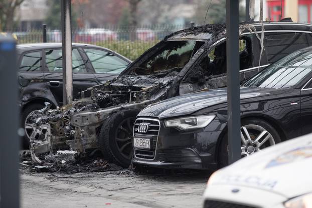 Velika Gorica: Na parkiraliÅ¡tu izbio poÅ¾ar na osobnom vozilu