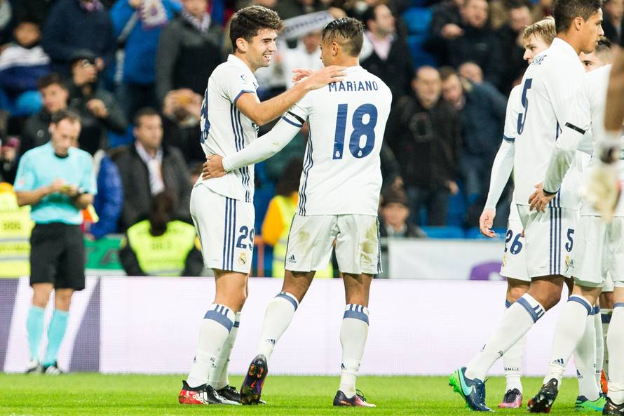 Match  of "Copa del Rey" between Real Madrid and Cultural Leonesa at Santiago Bernabeu Stadium