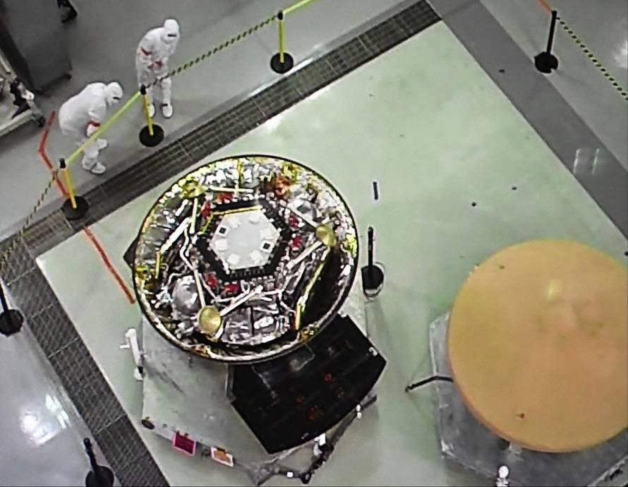 NASAâs InSight spacecraft, destined for the Elysium Planitia region located in Marsâ northern hemisphere, undergoes final preparations at Vandenberg Air Force Base