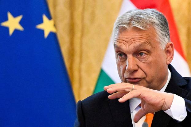 FILE PHOTO: Hungarian PM Viktor Orban during his Slovakia visit
