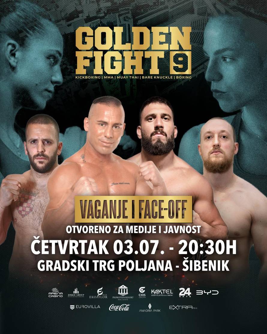 Golden Fight organizira pravi spektakl u Šibeniku! Karmela i Milana borit će se za pojas