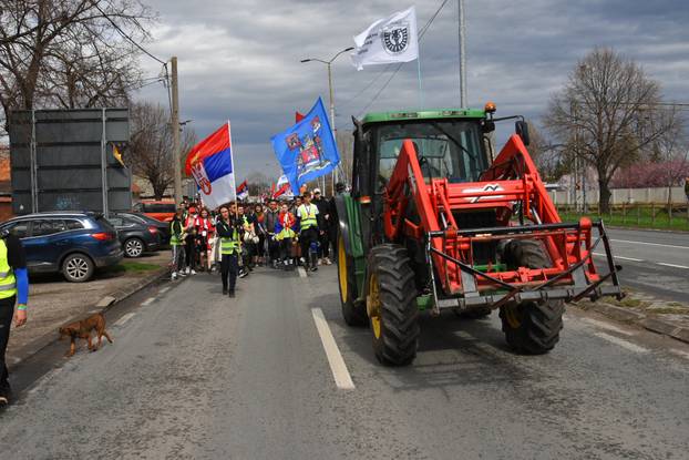 Od Niša i juga zemlje pa sve do Pančeva: Studenti su pješice krenuli prema Beogradu