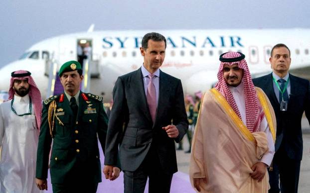 FILE PHOTO: Syria's President Bashar al-Assad arrives in Jeddah, to attend the Arab League summit