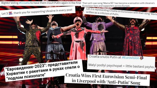 Let 3 oduševio Ukrajinu: 'Hrvati idu dalje s 'anti-Putin' hitom', 'Vi ste senzacija, imate mu**...'