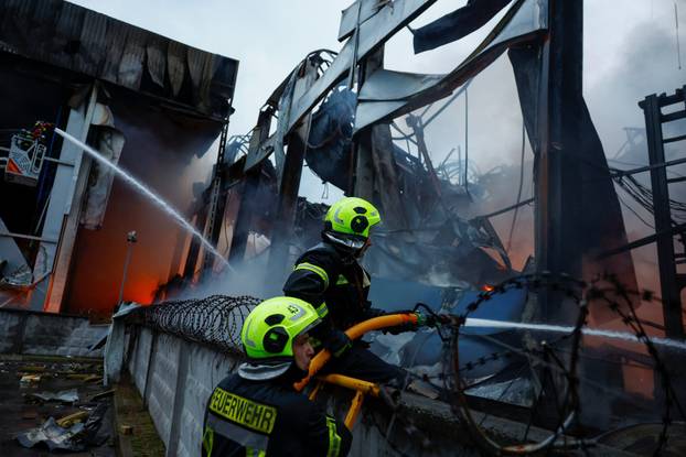 Aftermath of a Russian missile attack in Kyiv