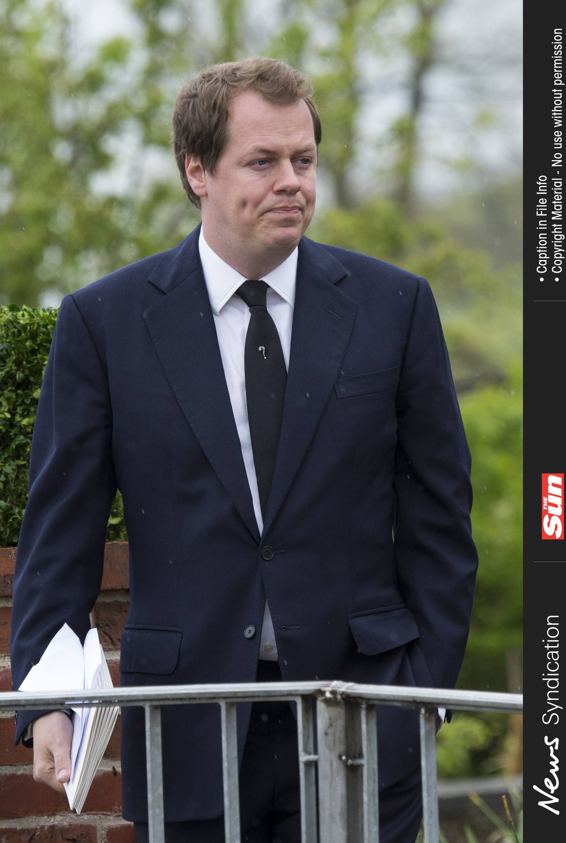 The funeral of Mark Shand, the brother of Camilla, Duchess of Cornwall, at Holy Trinity Church in Stourpaine, Dorset.