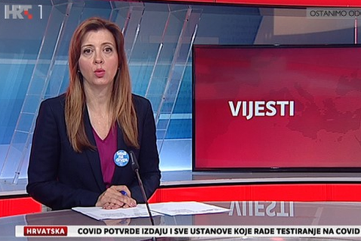 Voditeljica HRT-a nasmijala sve simpatičnim gafom u vijestima: 'Ovo je neki novi soj virusa...'