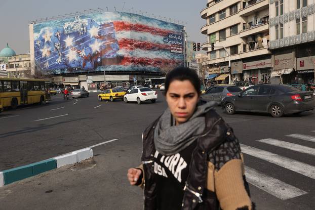Anti-U.S. billboard in Tehran