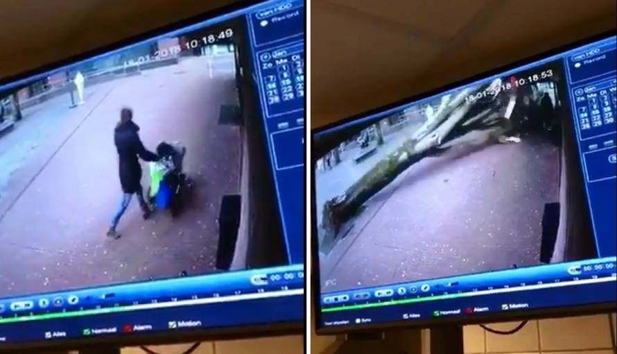 Luda sreća: Majka s bebom za dlaku je izbjegla smrt u orkanu