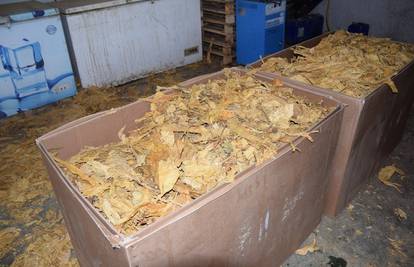 Policija našla preko sedam tona duhana za ilegalnu preprodaju